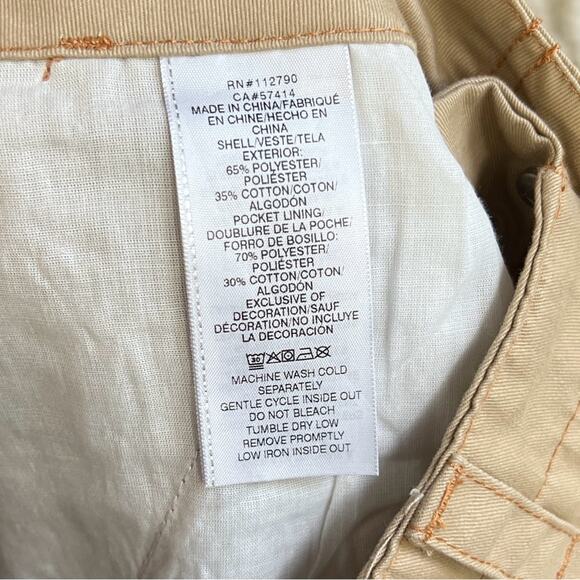 NEW Size 29 Womens True Religion Warped Horseshoe Single Needle Khaki Cargo Pant - Picture 8 of 9